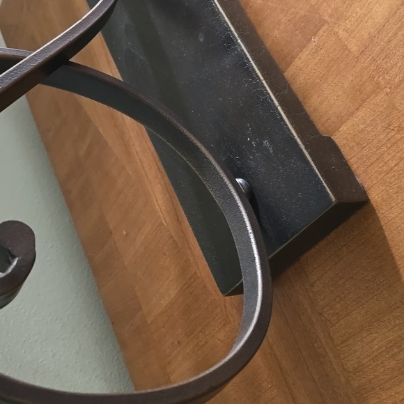 Three tier scroll bent iron/brass candle candelabra holder - Picture 8 of 8